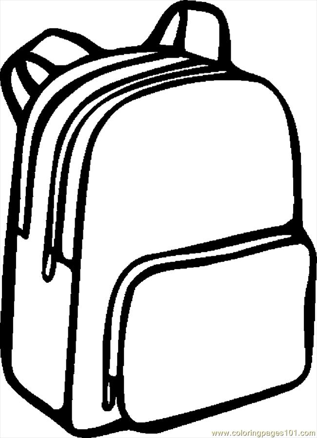 Black and white station. Clipart backpack 3 bag