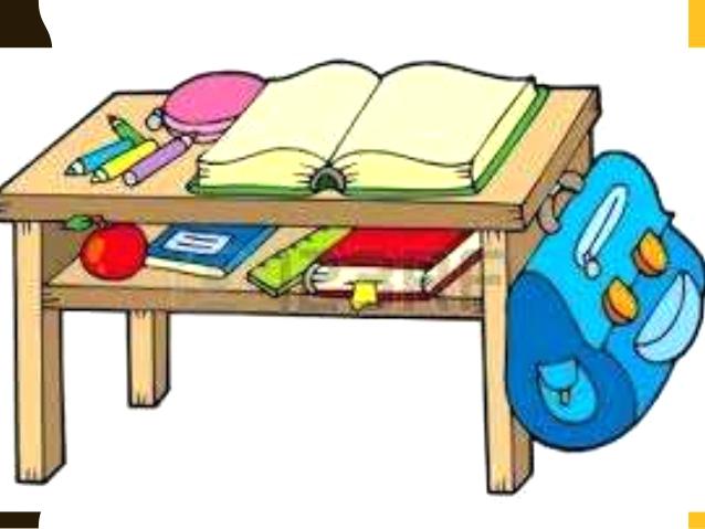Objects table seating of. Bag clipart classroom