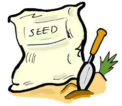 Full version of seed. Bag clipart garden