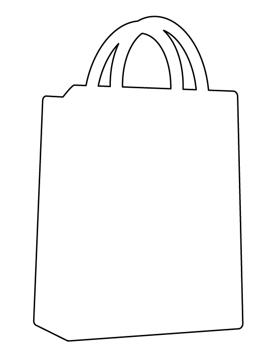 bag clipart outline