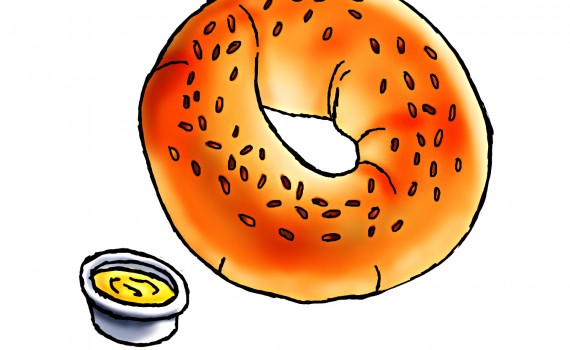 Bagel clipart bagette. Bread free collection download