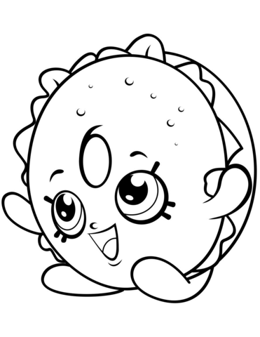 Billy shopkin coloring page. Bagel clipart black and white