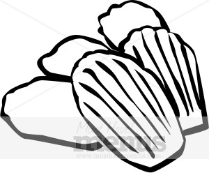 baked goods clipart black and white