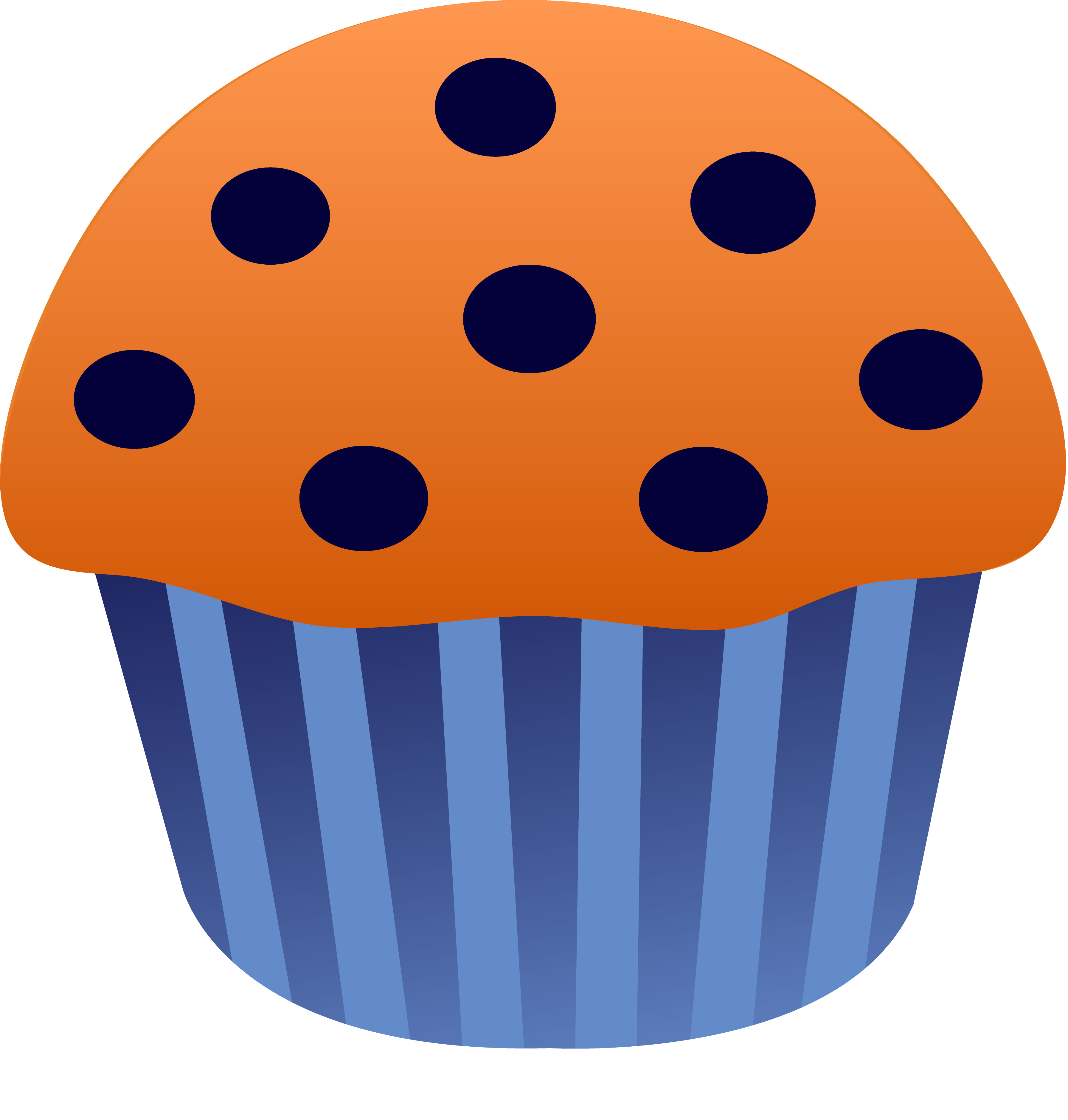 Blueberry muffin vector free. Clipart food simple