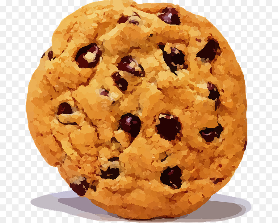 baked goods clipart chocolate chip cookie