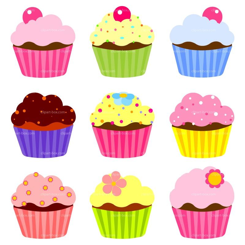 Cupcake free images print. Muffins clipart large