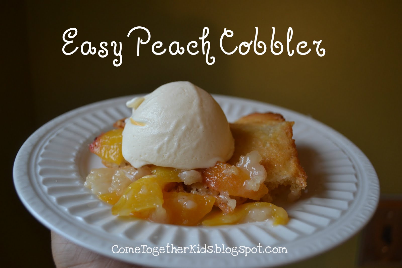 Come together kids easy. Baked goods clipart peach cobbler