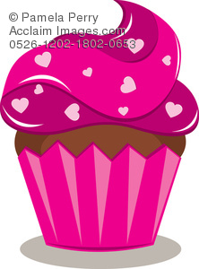 Baked goods clipart valentines. Clip art illustration of