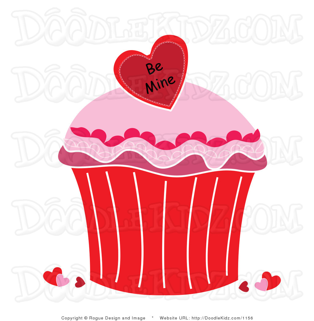 Baked goods clipart valentines. Valentine treats day cupcake