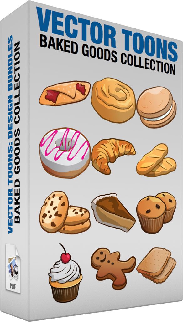 baked goods clipart vector