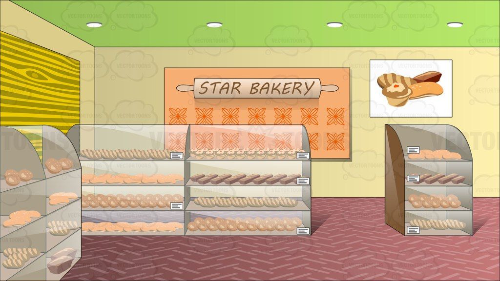 baker clipart bakery store