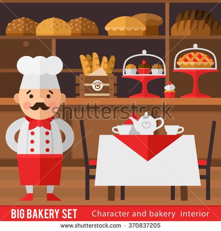 And the interior of. Baker clipart bread factory