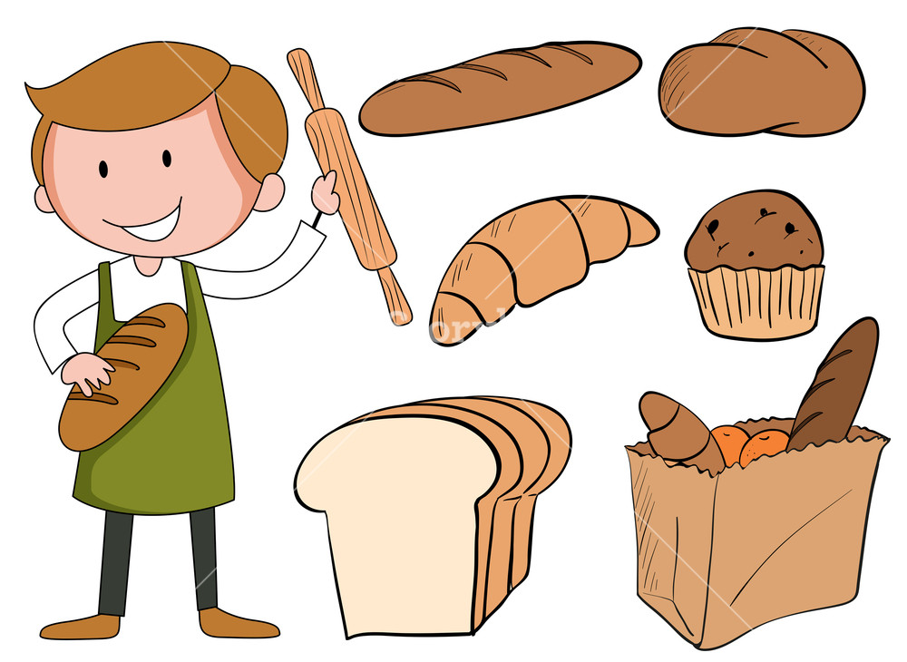 baker clipart bread maker