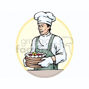 baker clipart cake