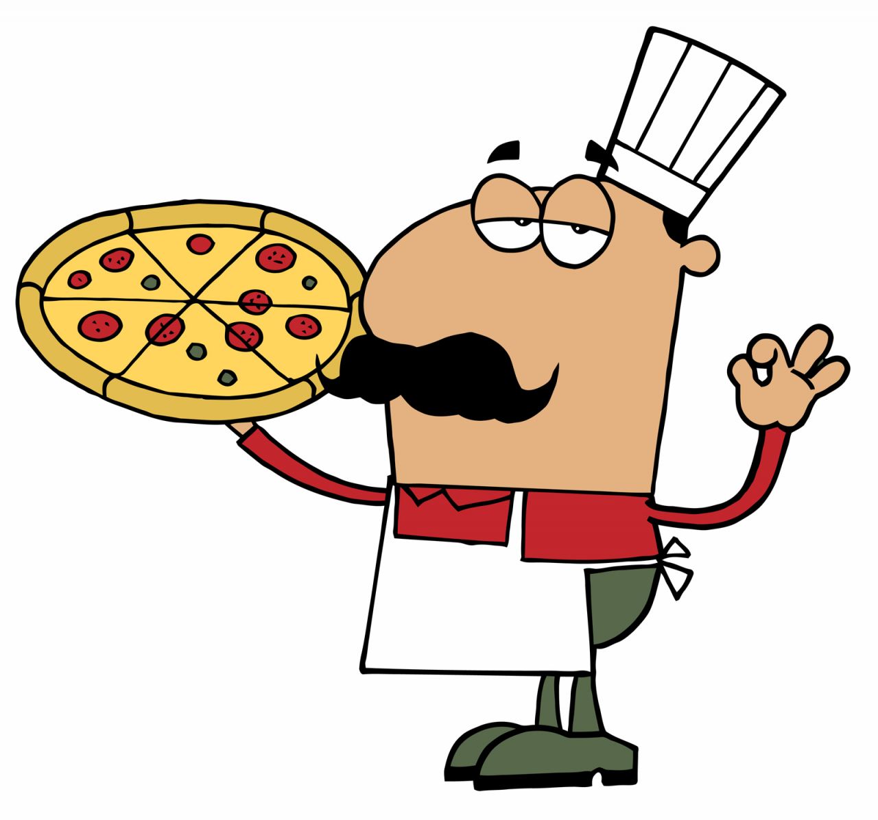 cook clipart pizza