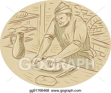 medieval clipart baker