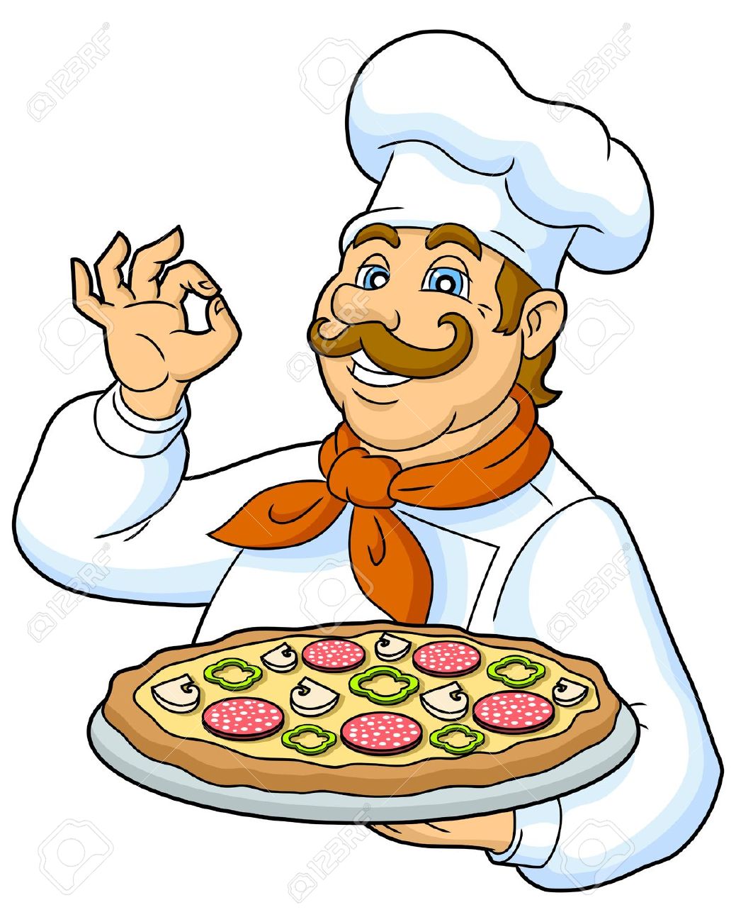 cook clipart covered food