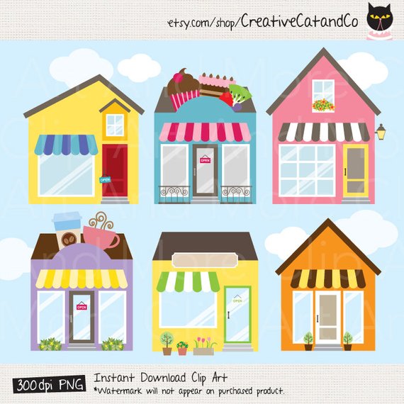 shop clipart shop house