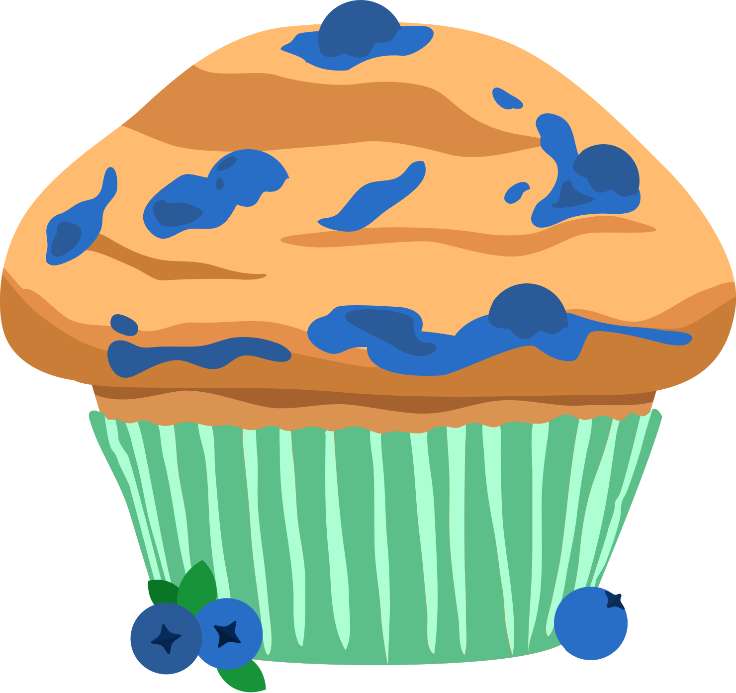 baking clipart blueberry muffin