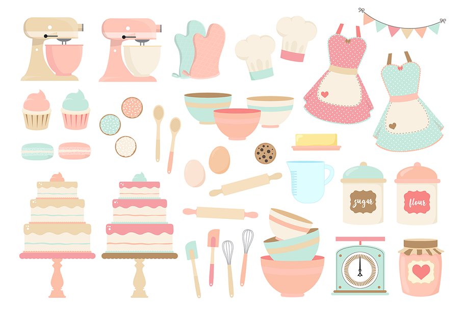 bakery clipart pink