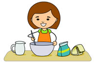 baking clipart mix ingredient