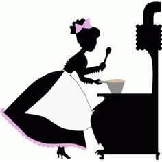 baking clipart silhouette