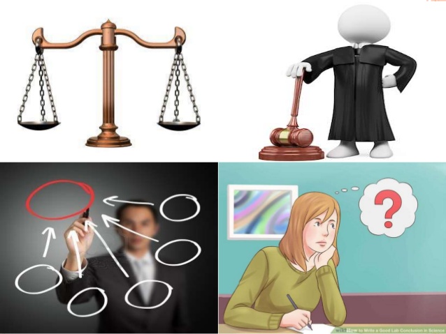 Balance clipart judgment. English drawing conclusions and