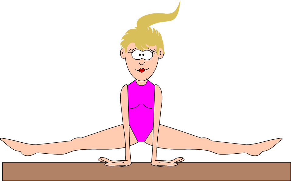 Gymnastics clipart person balance. Free stock photo illustration
