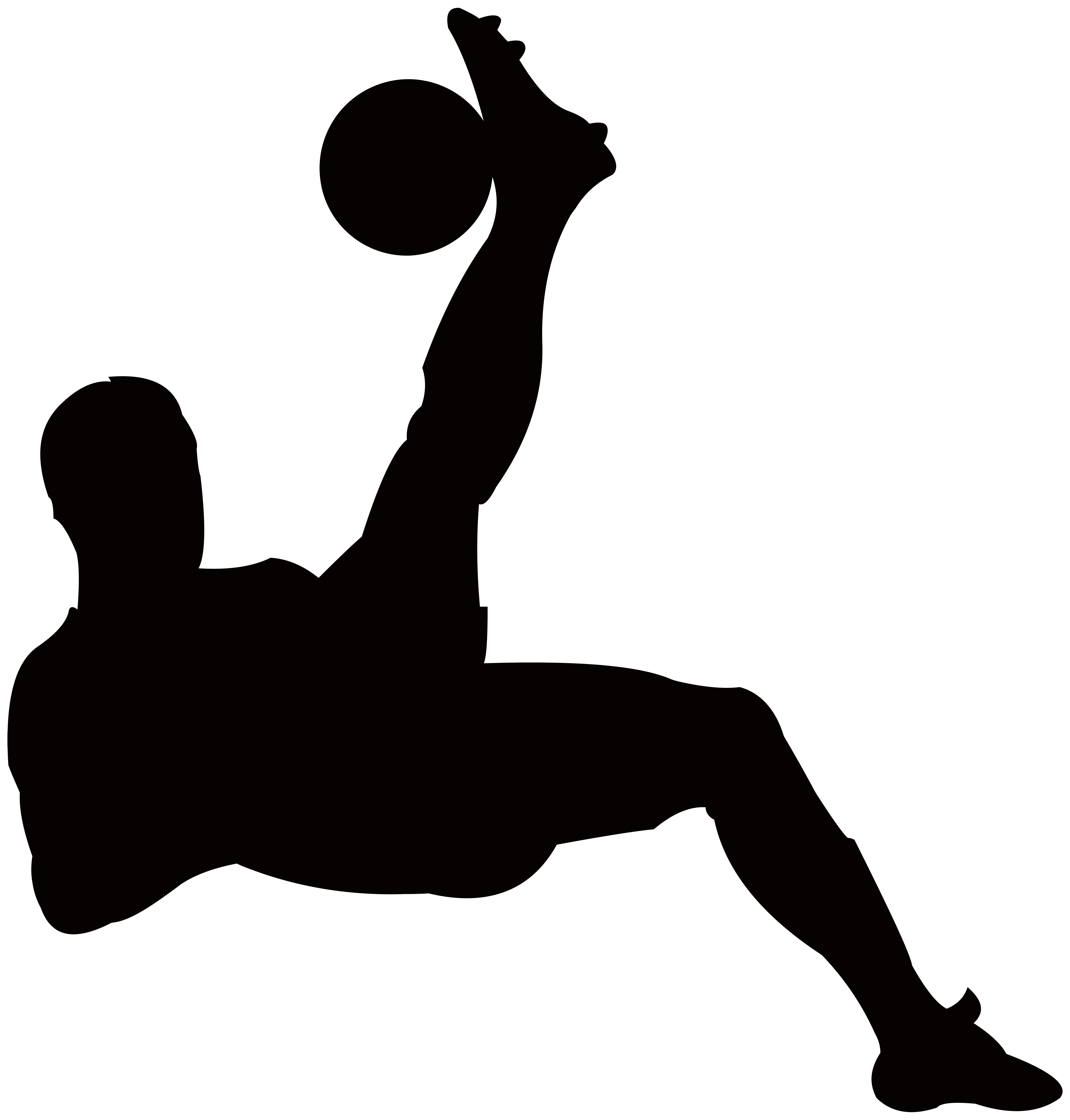 Paintball clipart silhouette. Football player transparent png