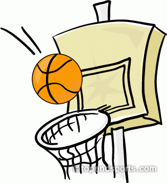 Ball basketball hoop