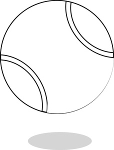 ball clipart black and white