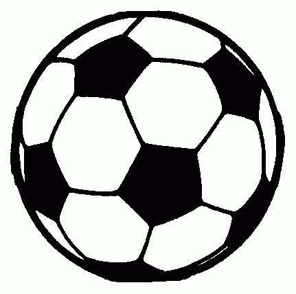 ball clipart black and white