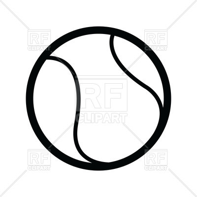 Tennis drawing at getdrawings. Ball clipart outline