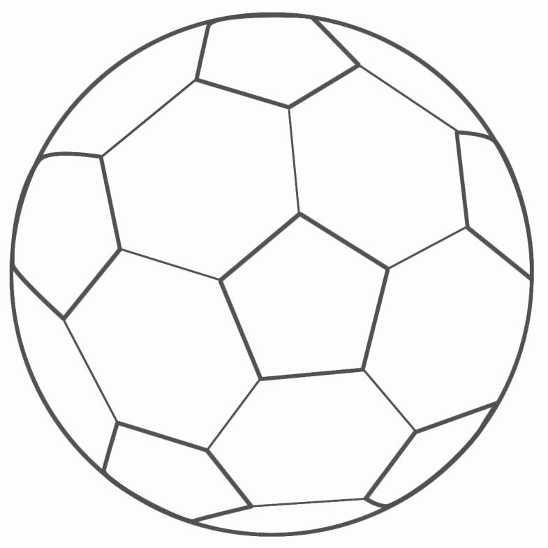 Clipart ball printable. Picture of a soccer