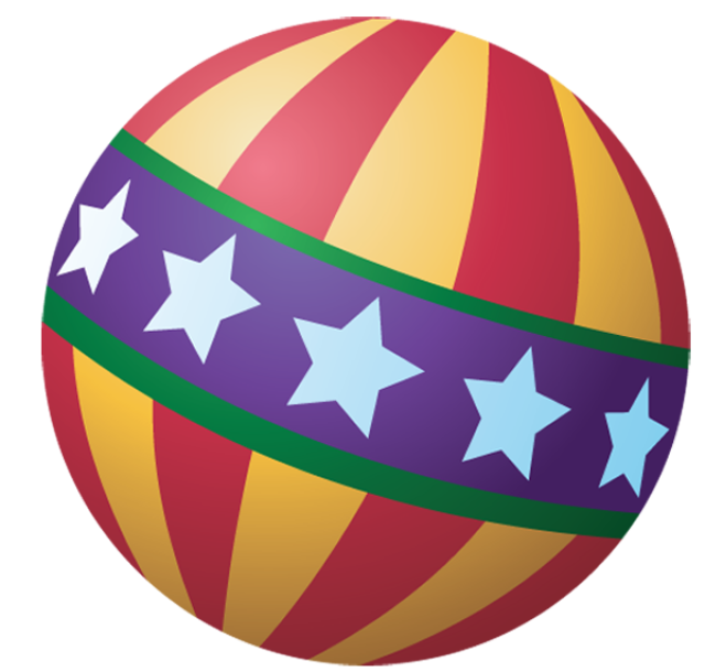 Graphic design bouncy ball. Drum clipart toy drum