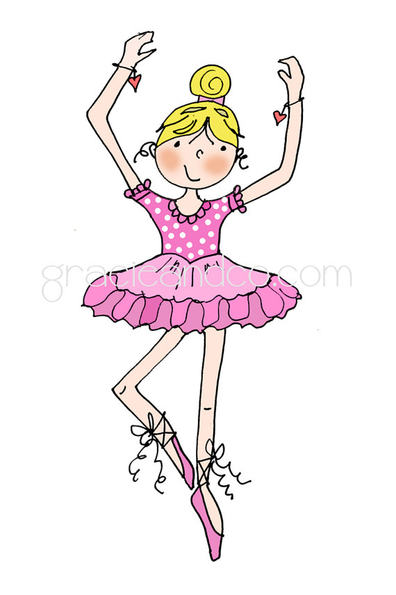 Ballerina . Ballet clipart cartoon