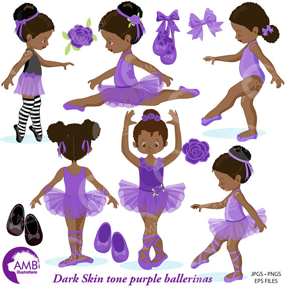 Ballerina ilxn. Ballet clipart african american