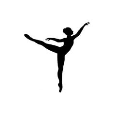 Ballet clipart outline. Dancer silhouette arabesque panda