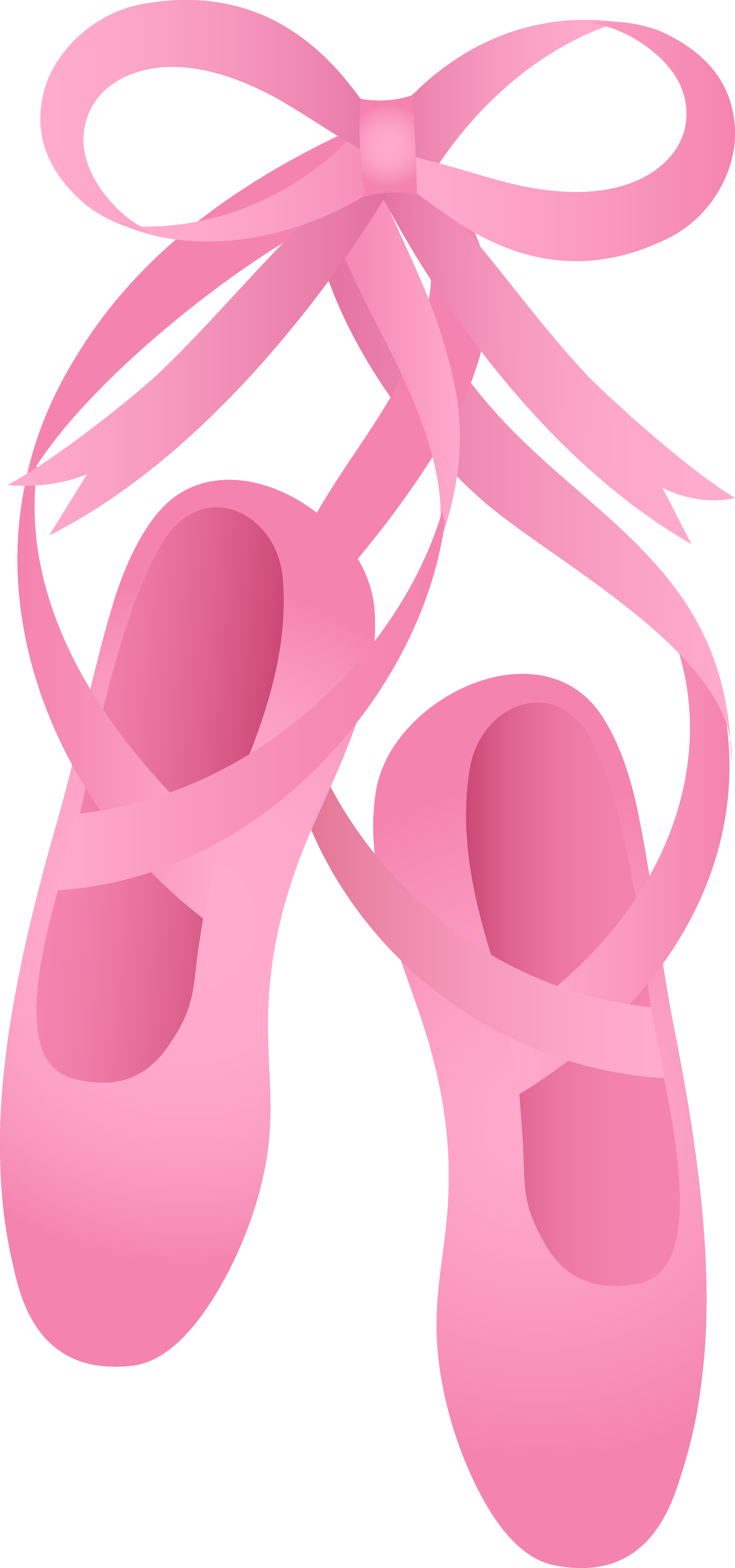 Pink ballet slippers shoes. Head clipart nutcracker
