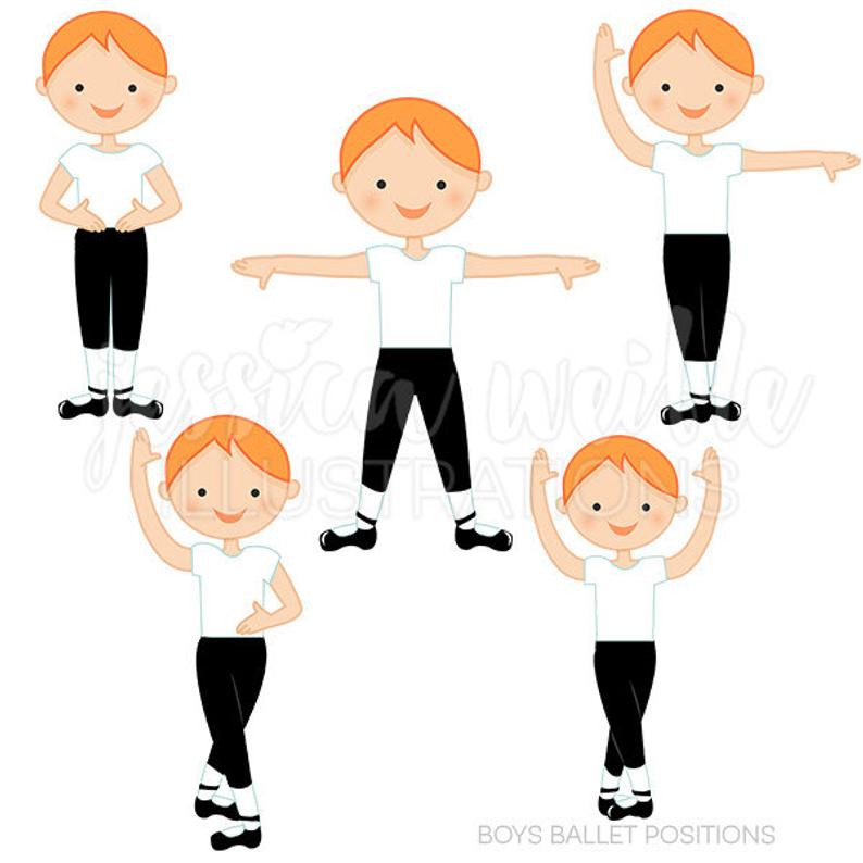 Auburn boys ballet positions. Ballerina clipart boy