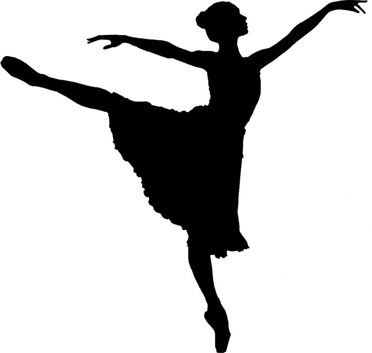 Ballet clipart cartoon. Ballerina silhouette at getdrawings