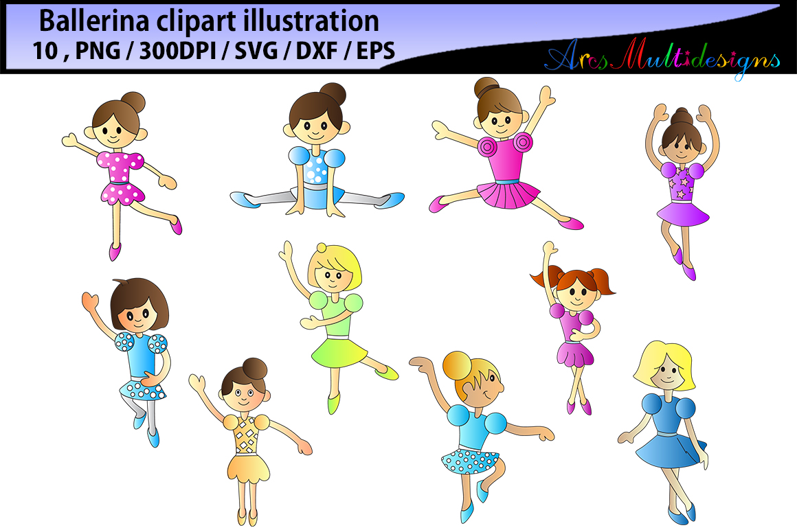 ballerina clipart cartoon
