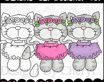 ballerina clipart cat