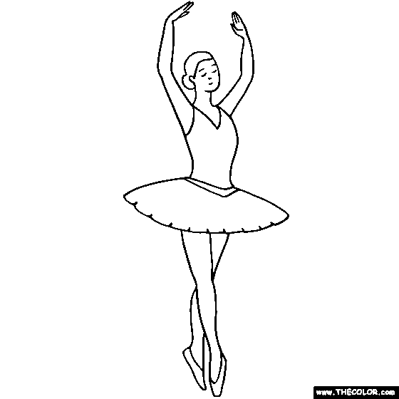 Ballerina and dancer online. Ballet clipart color