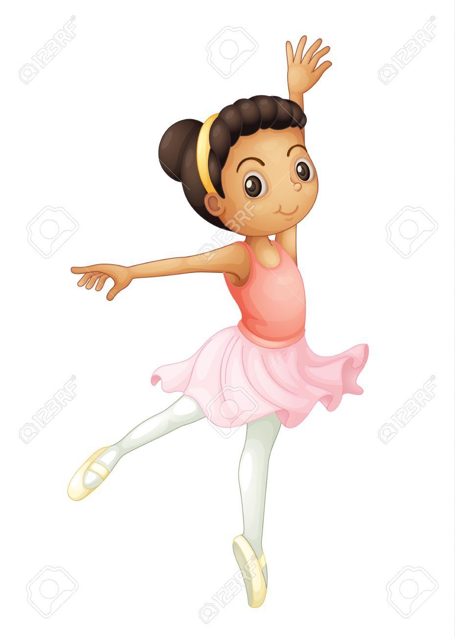 Wallpapers little dance girl. Children clipart dancer