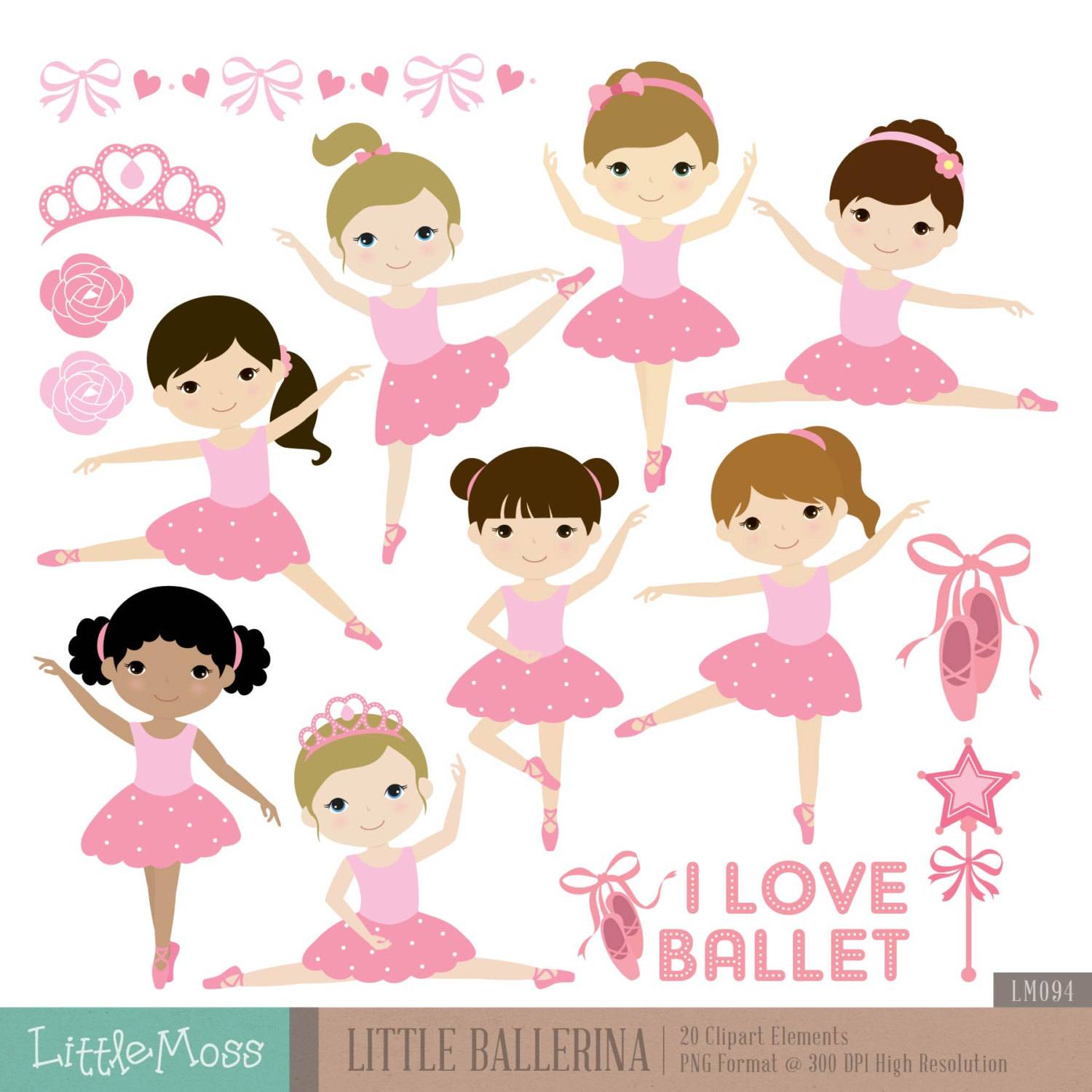 ballerina clipart little girl