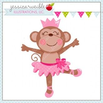 ballerina clipart monkey