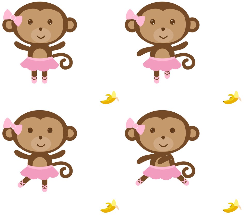 ballerina clipart monkey