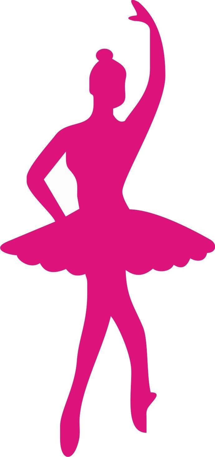 Ballet clipart pink ballerina. Silhouette at getdrawings com