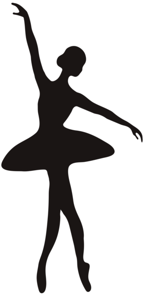 Ballerina silhouette png clip. Ballet clipart pirouette